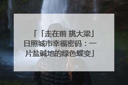 「走在前 挑大梁」日照城市幸福密码：一片盐碱地的绿色蝶变