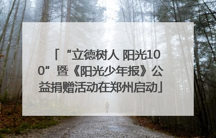 “立德树人 阳光100”暨《阳光少年报》公益捐赠活动在郑州启动
