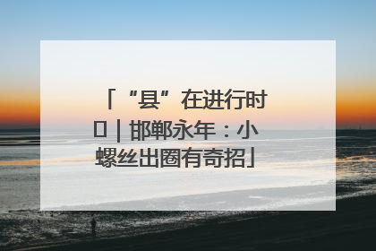 “县”在进行时⑬｜邯郸永年：小螺丝出圈有奇招