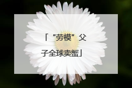 “劳模”父子全球卖蟹