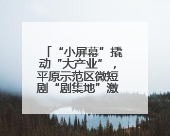 “小屏幕”撬动“大产业”，平原示范区微短剧“剧集地”激活文化新经济