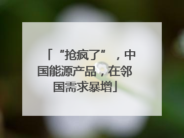 “抢疯了”，中国能源产品，在邻国需求暴增