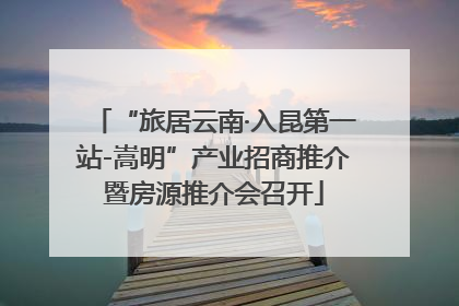“旅居云南·入昆第一站-嵩明”产业招商推介暨房源推介会召开
