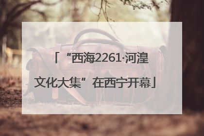 “西海2261·河湟文化大集”在西宁开幕