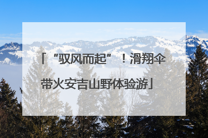 “驭风而起”！滑翔伞带火安吉山野体验游