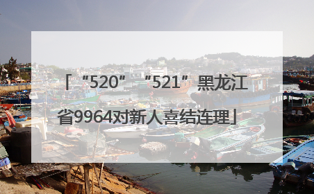 “520”“521”黑龙江省9964对新人喜结连理