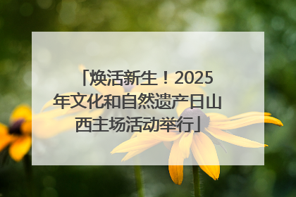 焕活新生！2025年文化和自然遗产日山西主场活动举行