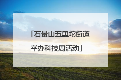 石景山五里坨街道举办科技周活动