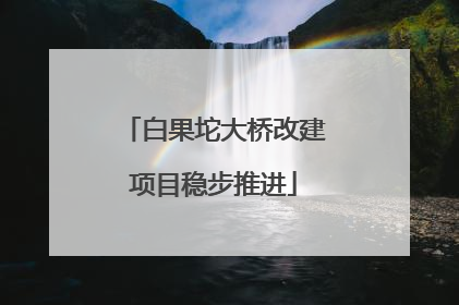 白果坨大桥改建项目稳步推进