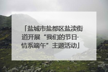盐城市盐都区盐渎街道开展“我们的节日·情系端午”主题活动