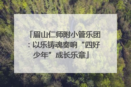 眉山仁师附小管乐团：以乐铸魂奏响“四好少年”成长乐章