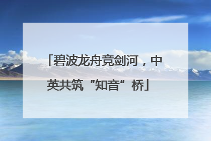 碧波龙舟竞剑河，中英共筑“知音”桥