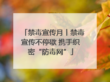 禁毒宣传月丨禁毒宣传不停歇 携手织密“防毒网”
