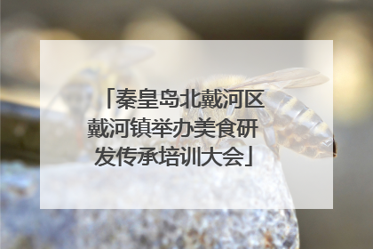 秦皇岛北戴河区戴河镇举办美食研发传承培训大会