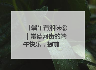 端午有湘味⑨｜常德河街的端午快乐，提前一天就开始了