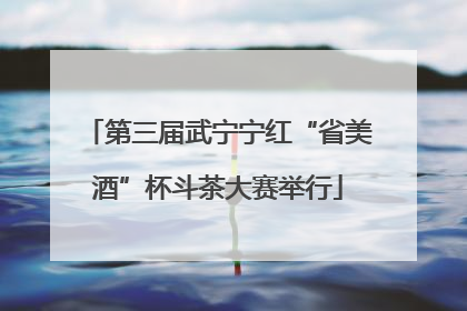 第三届武宁宁红“省美酒”杯斗茶大赛举行