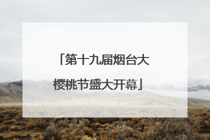 第十九届烟台大樱桃节盛大开幕