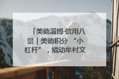 美德淄博·信用八景｜美德积分 “小杠杆”，撬动牟村文明 “大能量”