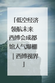 低空经济领航未来 西博会成都馆人气爆棚｜西博视界