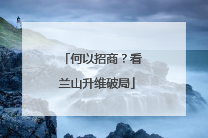 何以招商？看兰山升维破局