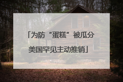 为防“蛋糕”被瓜分 美国罕见主动推销