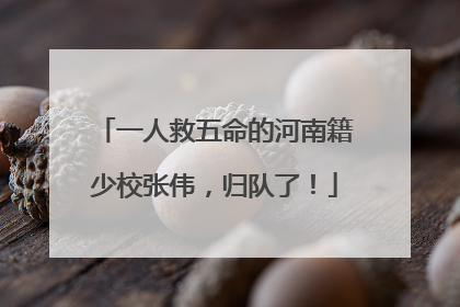 一人救五命的河南籍少校张伟，归队了！