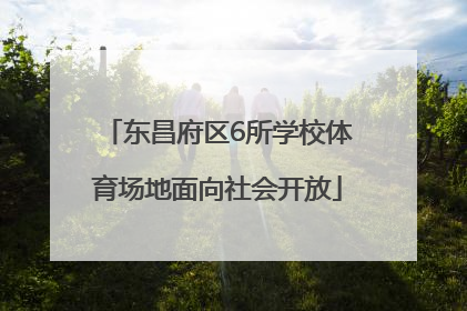 东昌府区6所学校体育场地面向社会开放