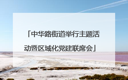 中华路街道举行主题活动暨区域化党建联席会