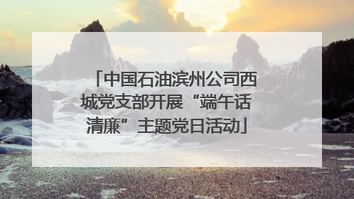 中国石油滨州公司西城党支部开展“端午话清廉”主题党日活动