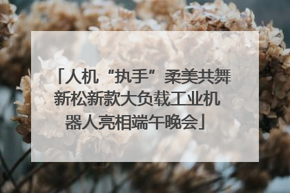 人机“执手”柔美共舞 新松新款大负载工业机器人亮相端午晚会