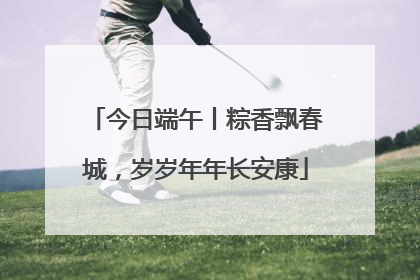 今日端午丨粽香飘春城，岁岁年年长安康