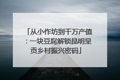 从小作坊到千万产值：一块豆腐解锁昆明呈贡乡村振兴密码