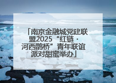 南京金融城党建联盟2025“红链・河西鹊桥”青年联谊派对甜蜜举办