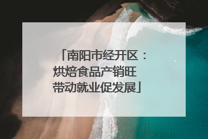 南阳市经开区：烘焙食品产销旺 带动就业促发展