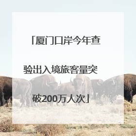 厦门口岸今年查验出入境旅客量突破200万人次