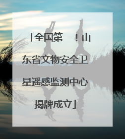 全国第一！山东省文物安全卫星遥感监测中心揭牌成立