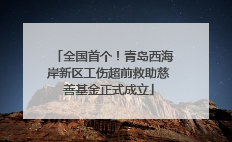 全国首个！青岛西海岸新区工伤超前救助慈善基金正式成立