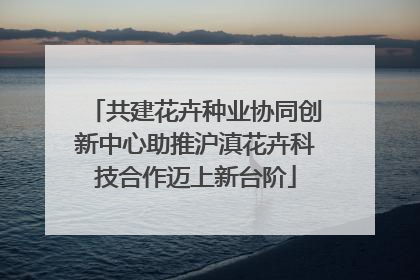 共建花卉种业协同创新中心助推沪滇花卉科技合作迈上新台阶