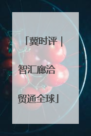 冀时评｜智汇廊洽 贸通全球
