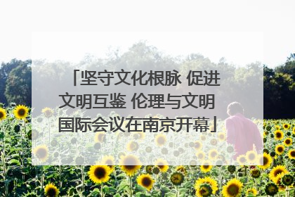 坚守文化根脉 促进文明互鉴 伦理与文明国际会议在南京开幕