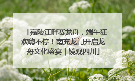 嘉陵江畔赛龙舟，端午狂欢嗨不停！南充龙门开启龙舟文化盛宴｜镜观四川