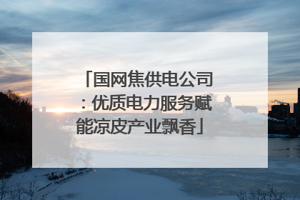 国网焦供电公司：优质电力服务赋能凉皮产业飘香