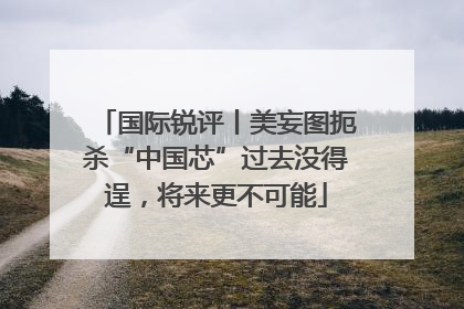 国际锐评丨美妄图扼杀“中国芯”过去没得逞，将来更不可能
