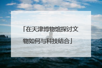 在天津博物馆探讨文物如何与科技结合