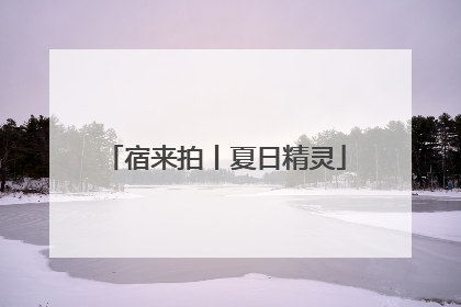 宿来拍丨夏日精灵