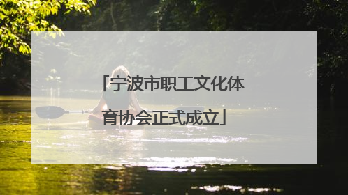 宁波市职工文化体育协会正式成立