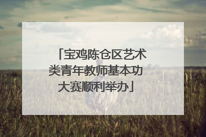 宝鸡陈仓区艺术类青年教师基本功大赛顺利举办