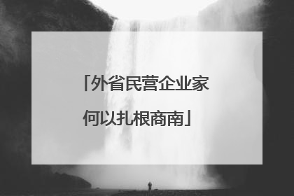 外省民营企业家何以扎根商南