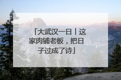 大武汉一日︱这家肉铺老板，把日子过成了诗