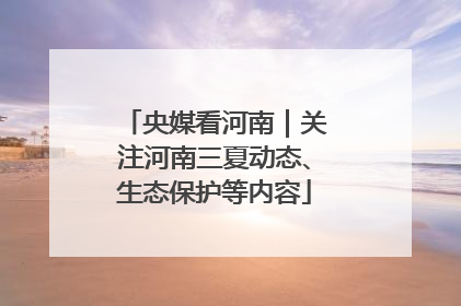 央媒看河南｜关注河南三夏动态、生态保护等内容